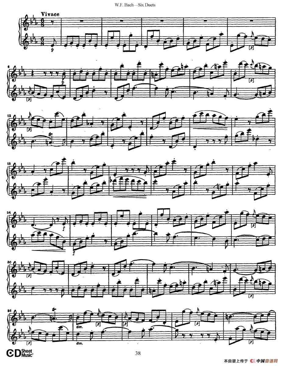 Six Duets（6首二重奏）（5）