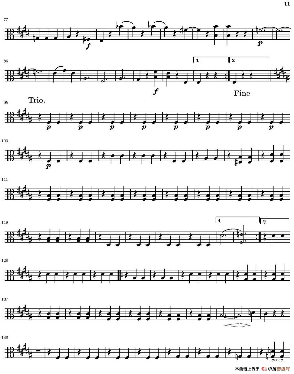 String Quartet nr.18 in E minor（E小调弦乐四重奏）（中