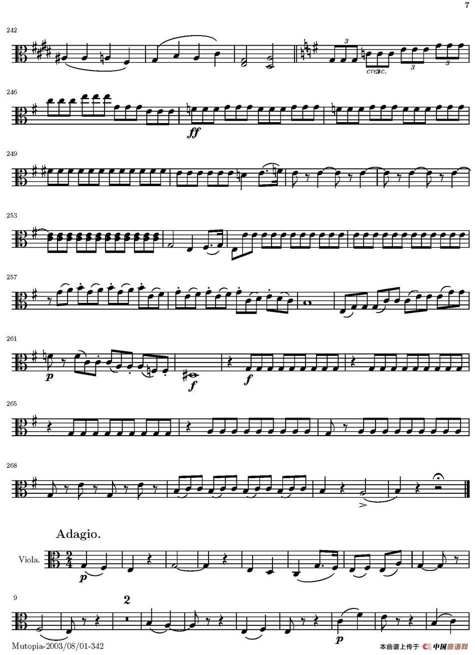 String Quartet nr.18 in E minor（E小调弦乐四重奏）（中