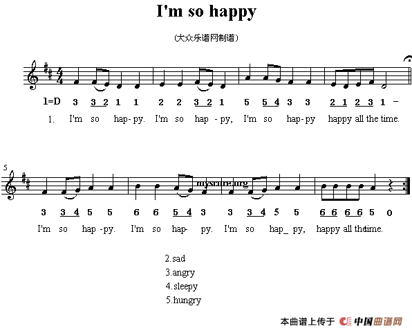 Im so happy（英文儿歌）