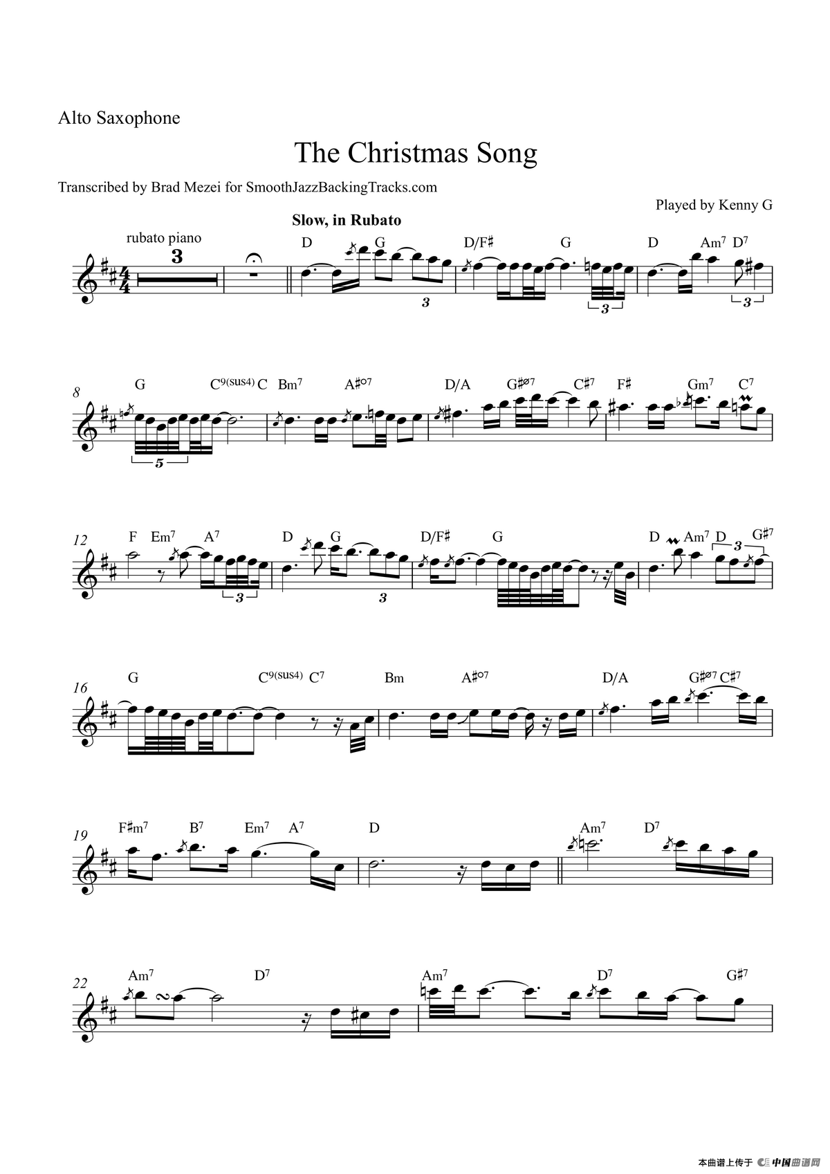 The Christmas Song（中音萨克斯）_1