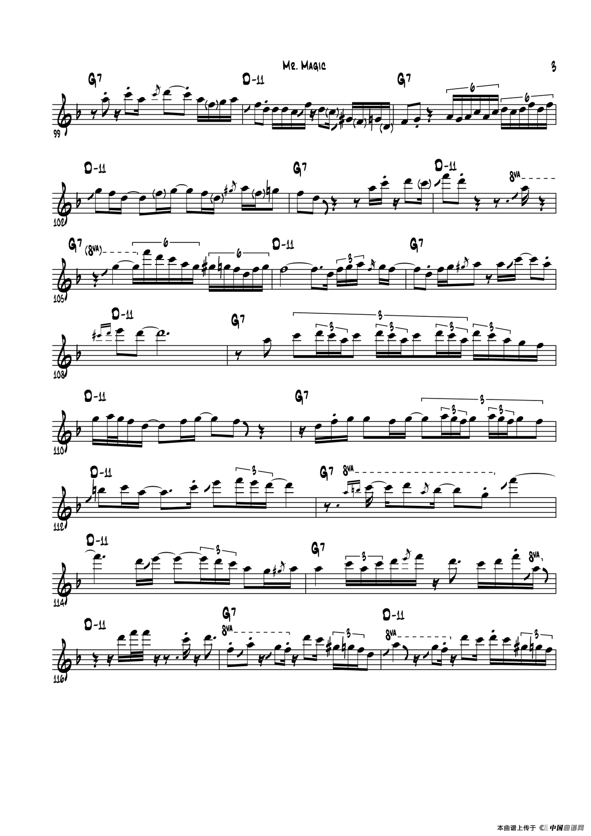 Mr Magic（次中音萨克斯）
