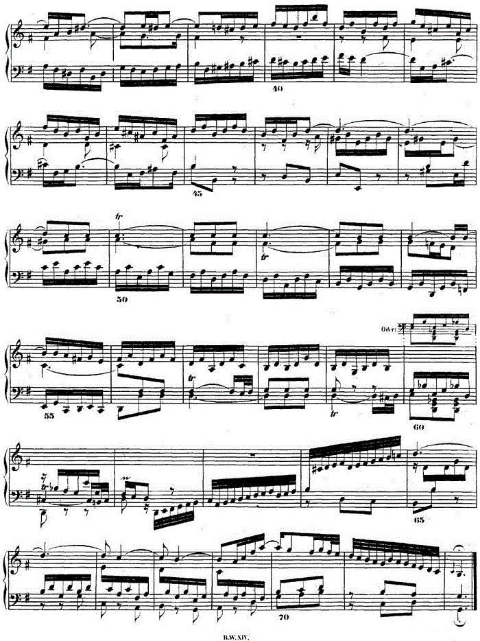 巴赫《平均律钢琴曲集·第二卷》之赋格曲（NO.15）