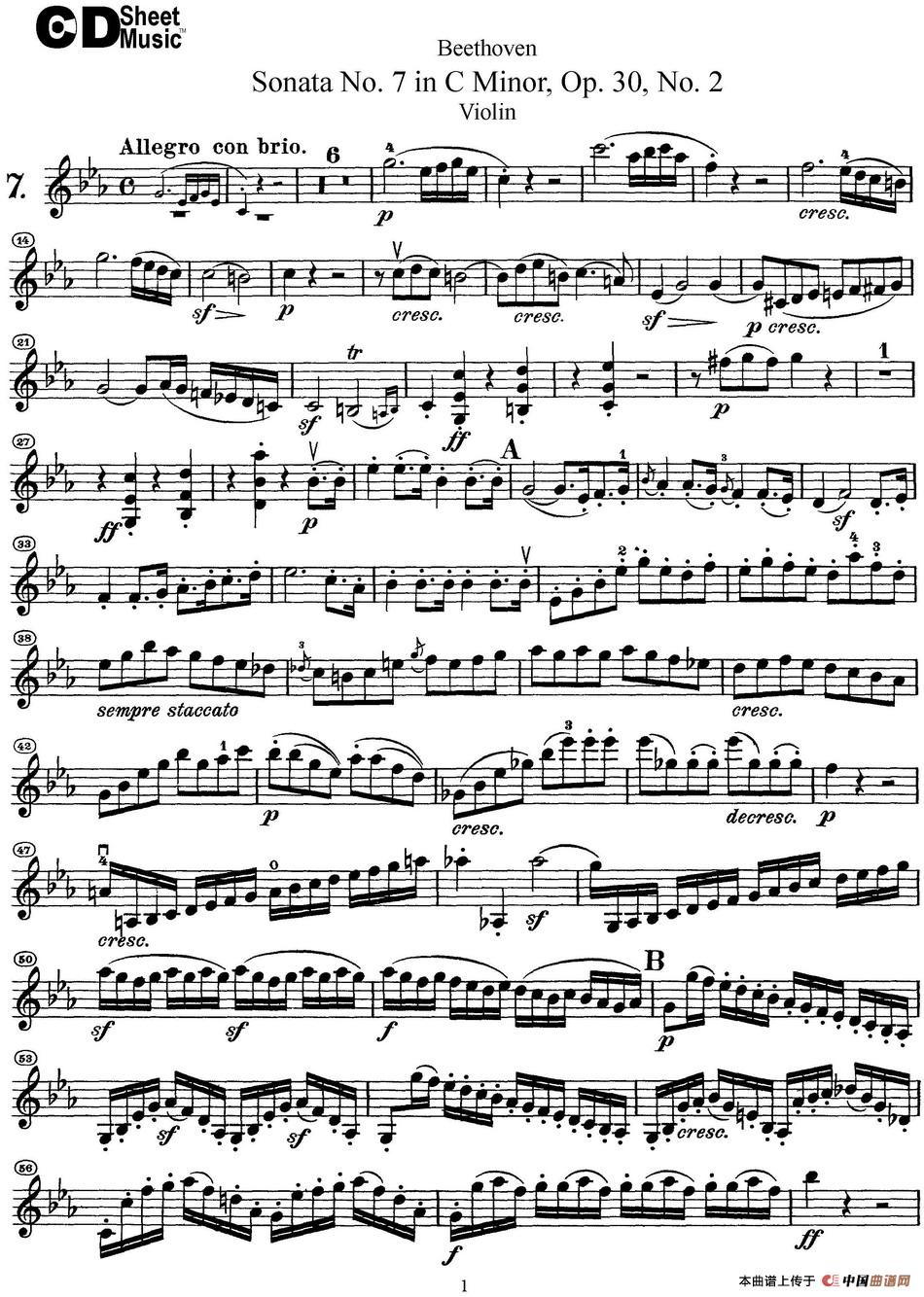 Violin Sonata No.7 in C Minor Op.30 No.2