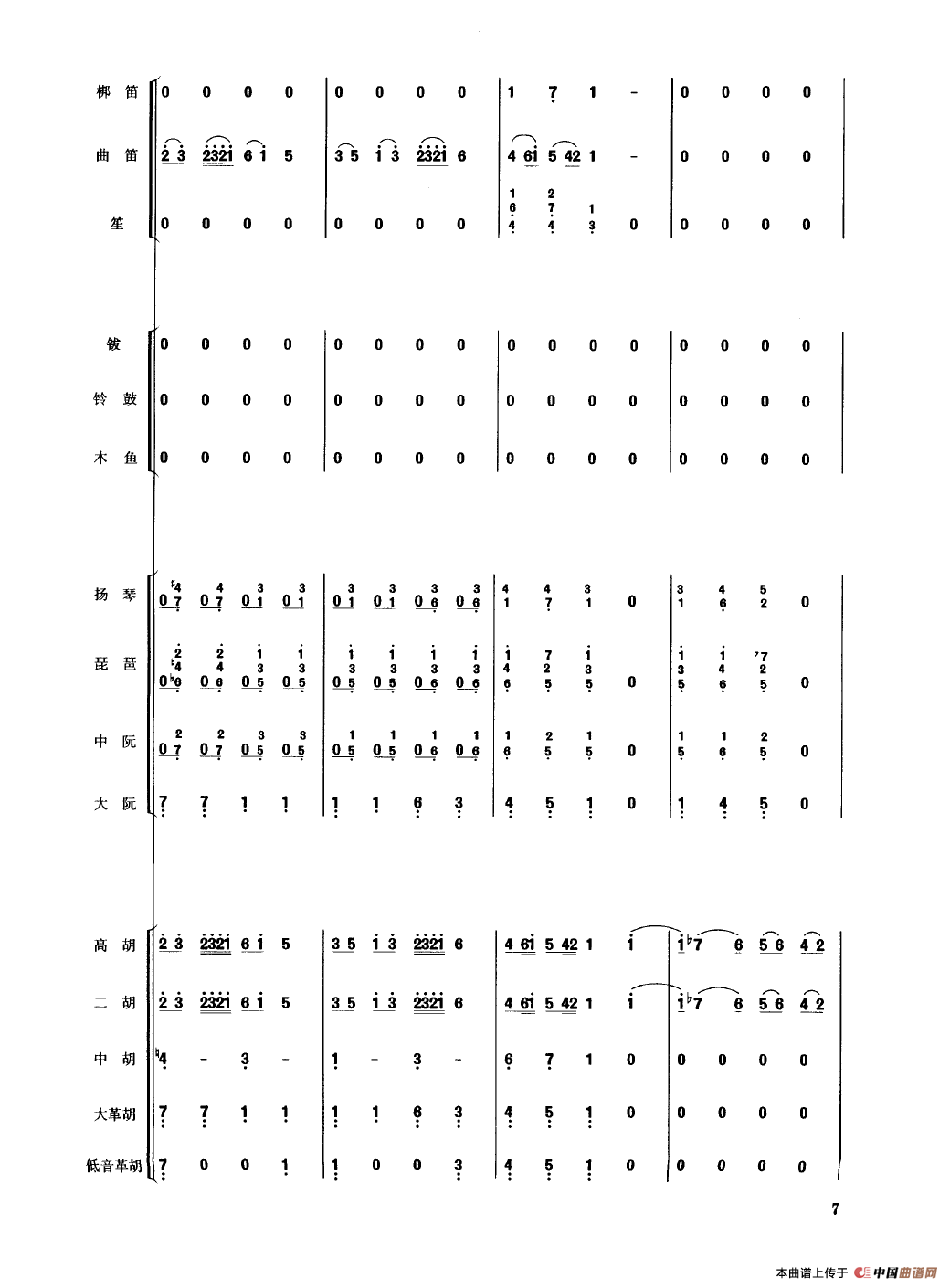 花好月圆（民乐合奏总谱）