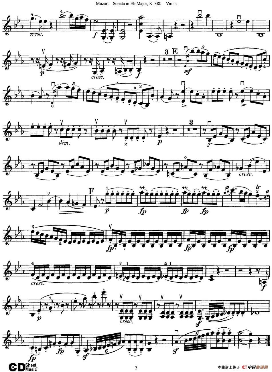 Violin Sonata in Eb Major K.380