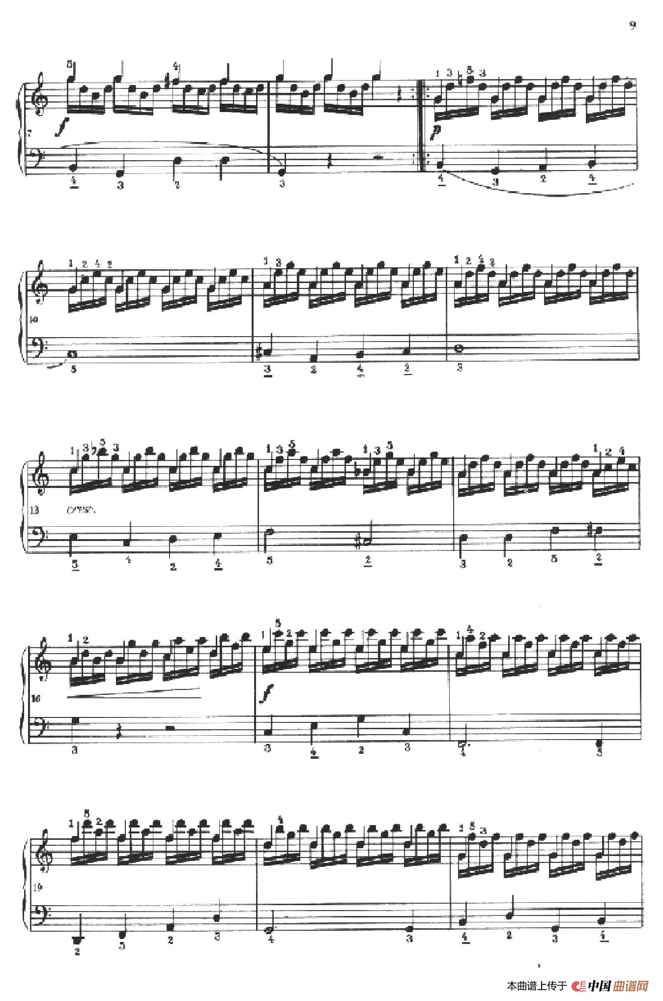 《车尔尼手风琴练习曲集》第Ⅱ册（第1——4首）