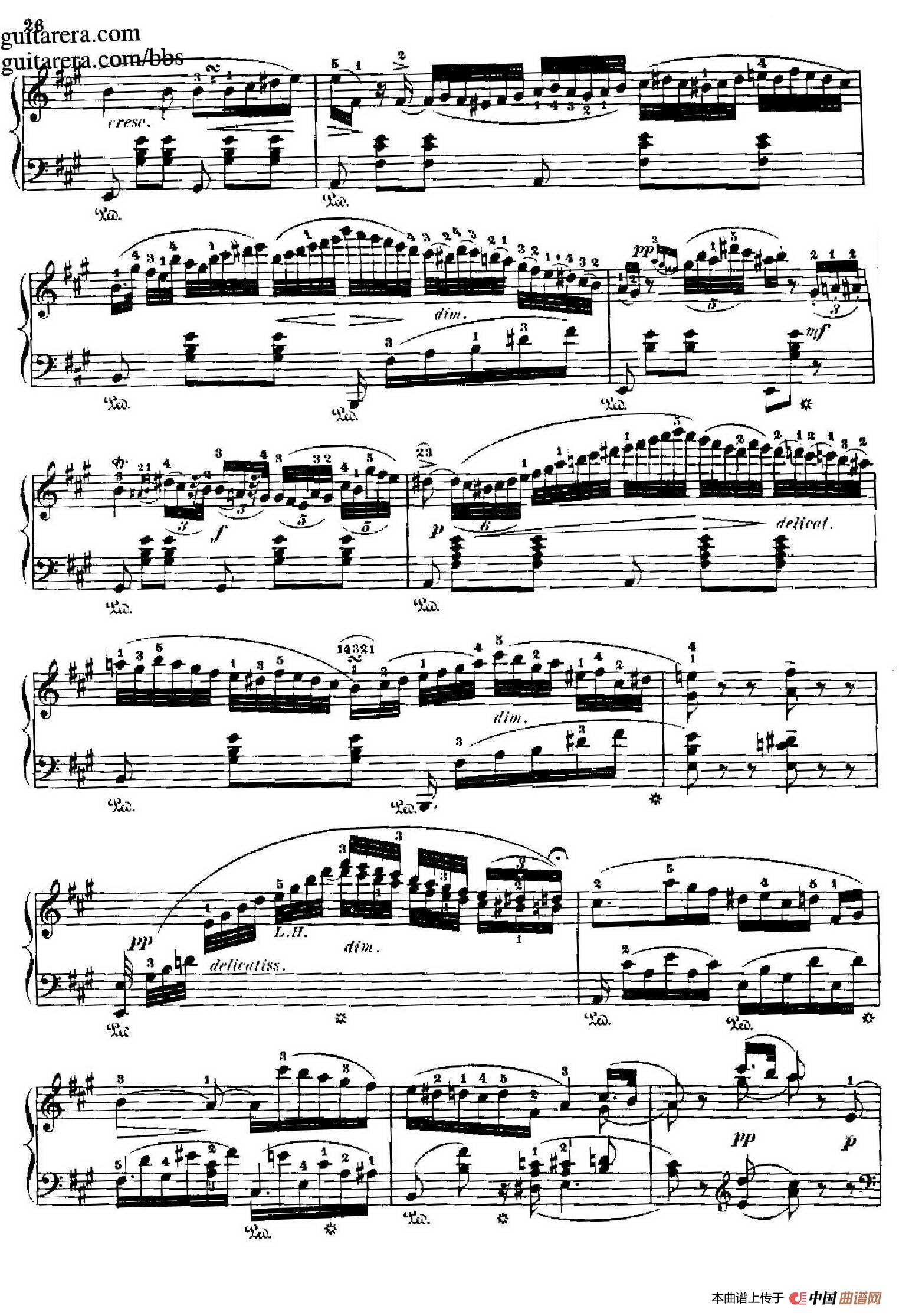 Nocturne No.7 in A Major （A大调第七号夜曲）