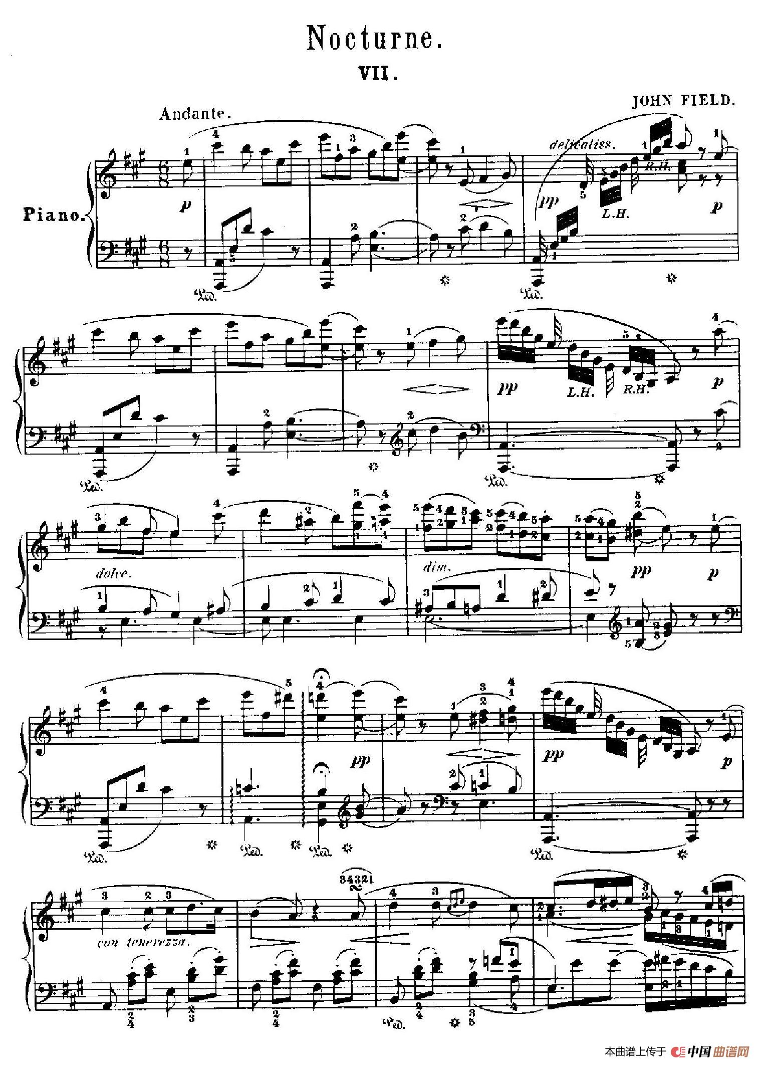 Nocturne No.7 in A Major （A大调第七号夜曲）