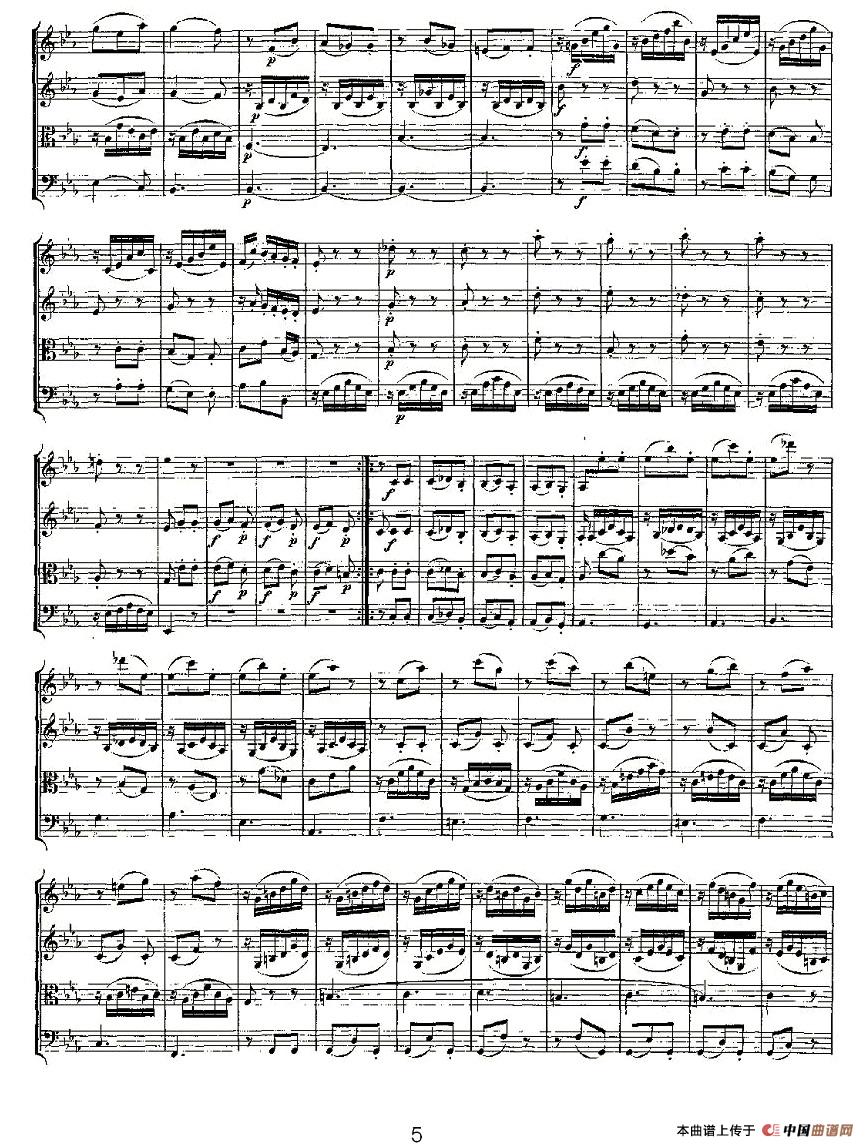 Quartet No. 4 in C Major, K. 157（C大调第四弦乐四重奏