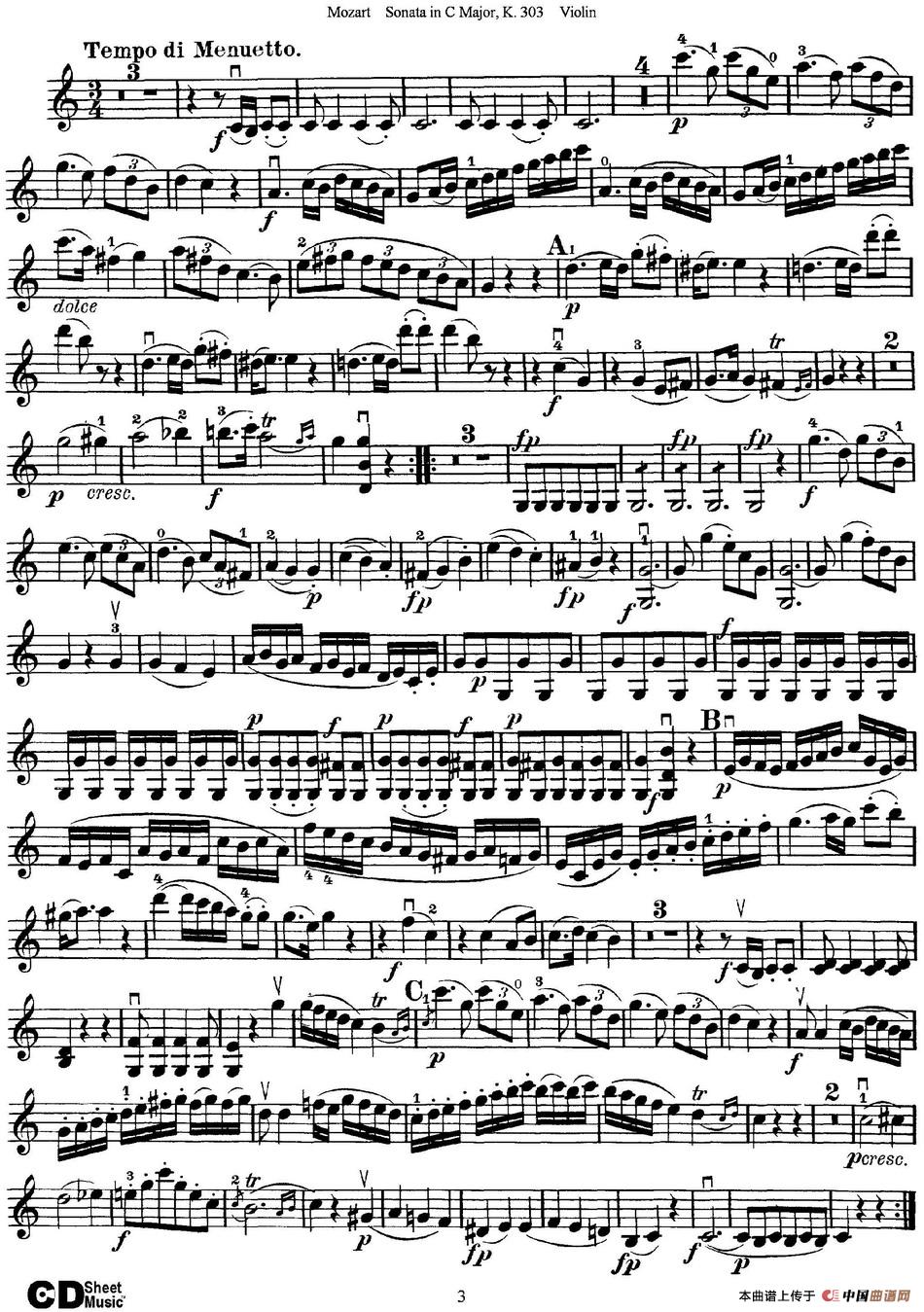 Violin Sonata in C Major K.303