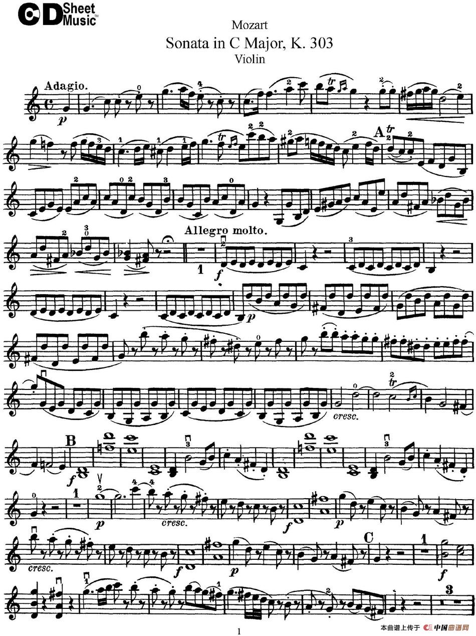 Violin Sonata in C Major K.303