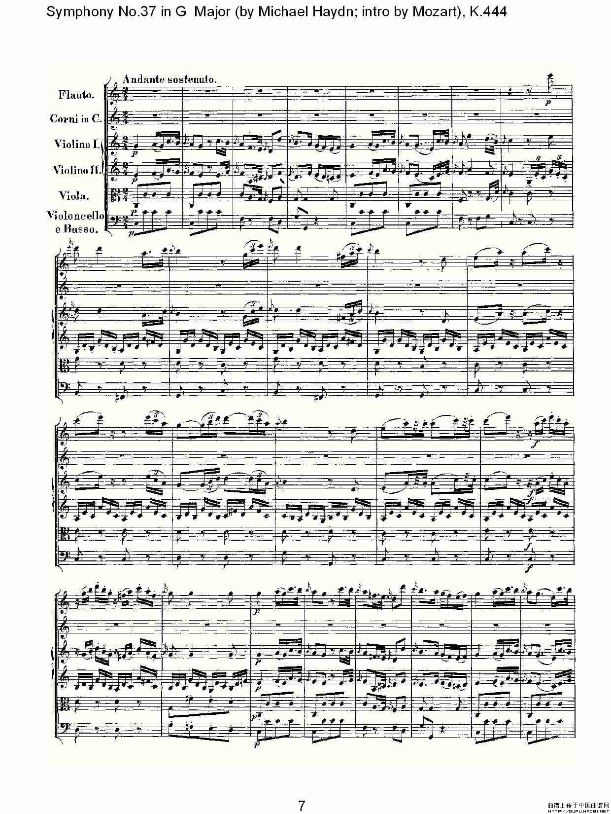 Symphony No.37 in G Major（G大调第三十七交响曲K.444）