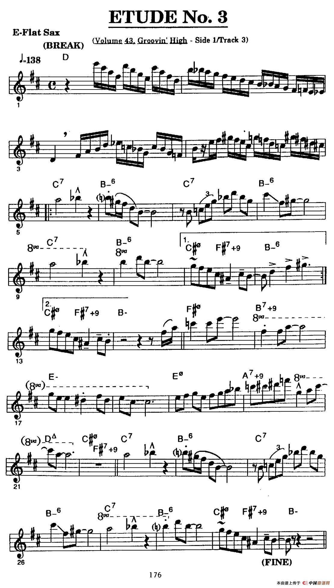 ETUDE No.3（中音萨克斯超吹练习曲）