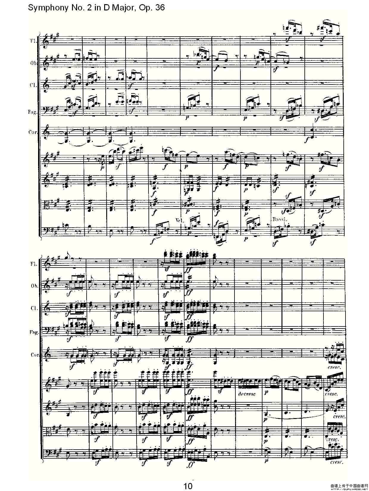 D大调第二交响曲 Op.36 第二乐章