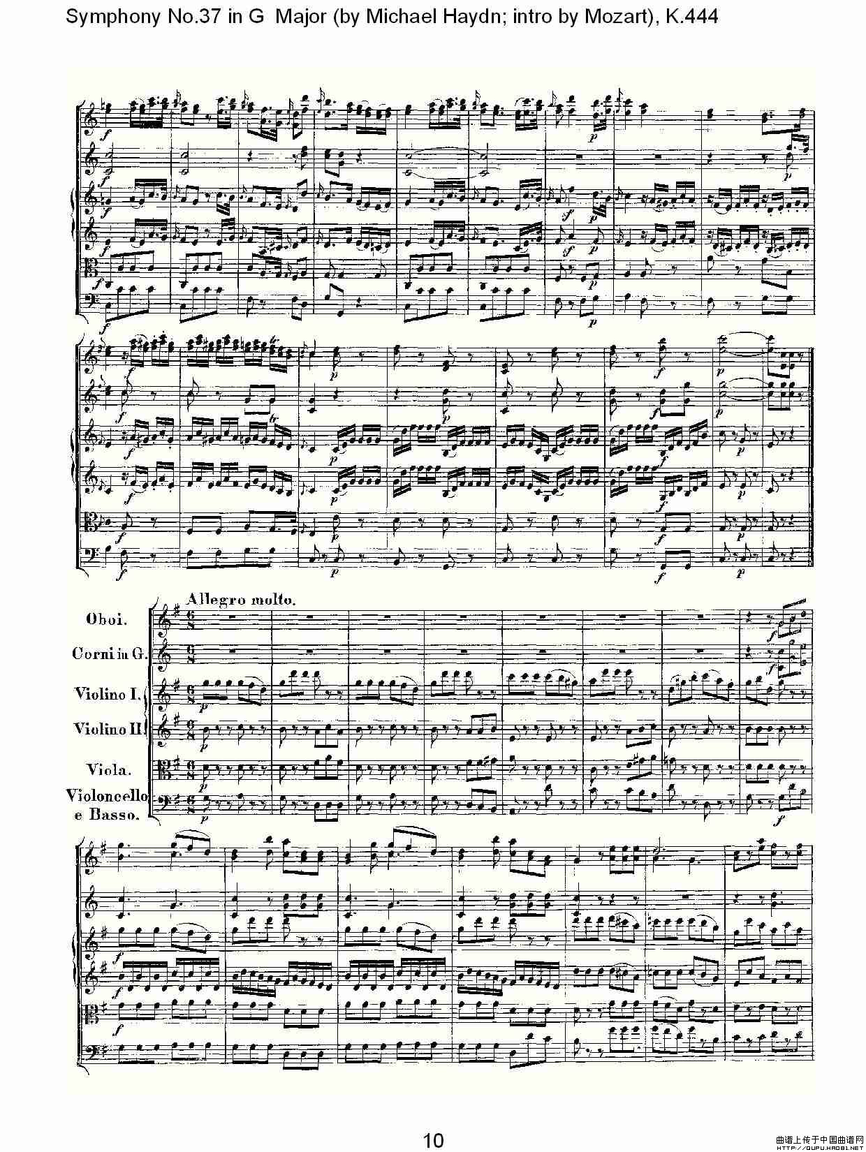 Symphony No.37 in G Major（G大调第三十七交响曲K.444）