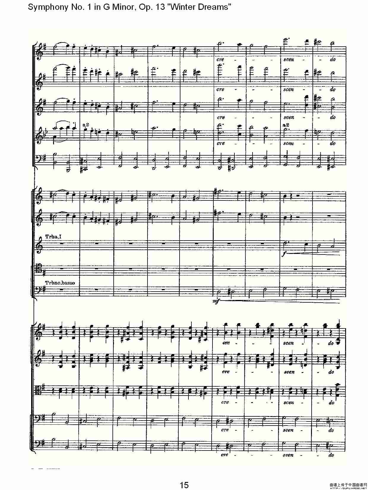 G小调第一交响曲, Op.13     冬天的梦幻Op.13第四乐