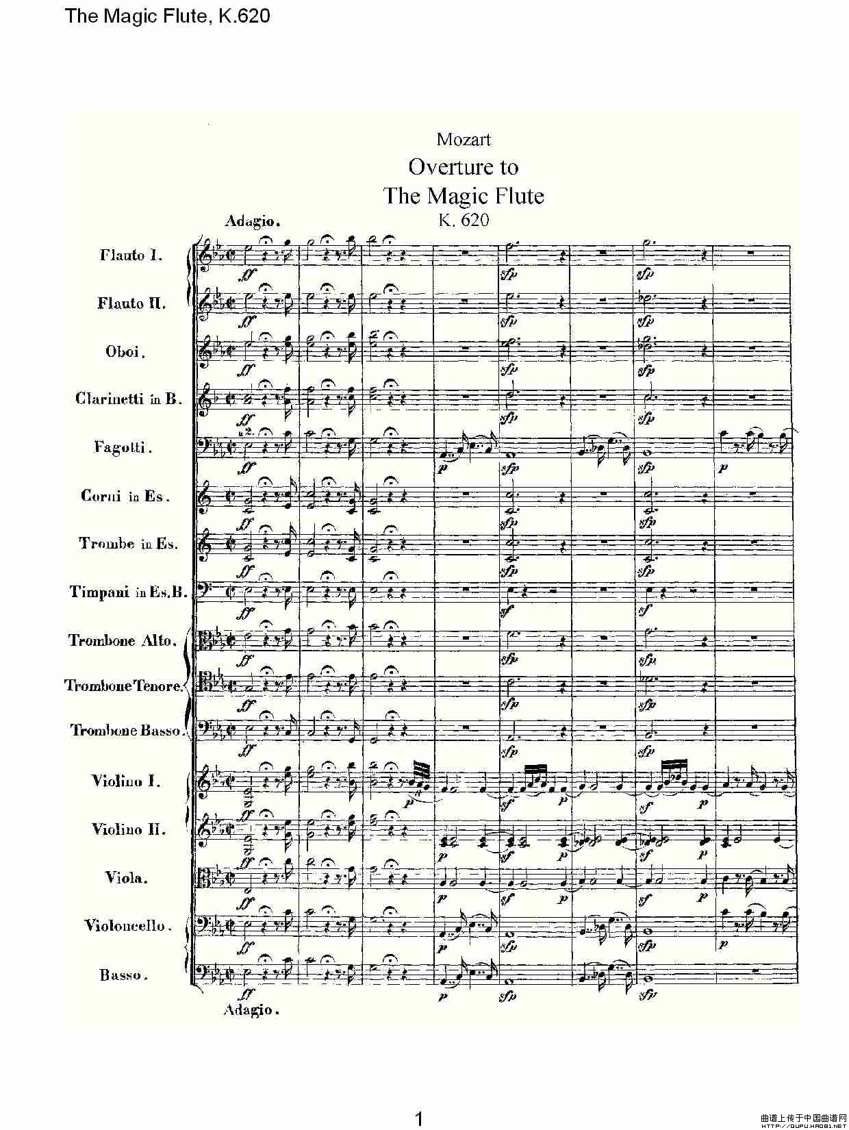 The Magic Flute, K.620