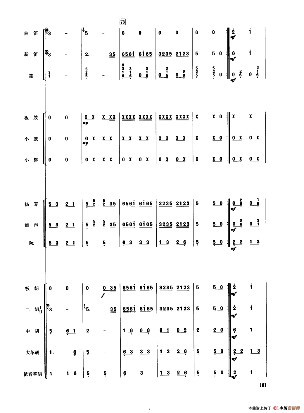 京调（民乐合奏总谱）