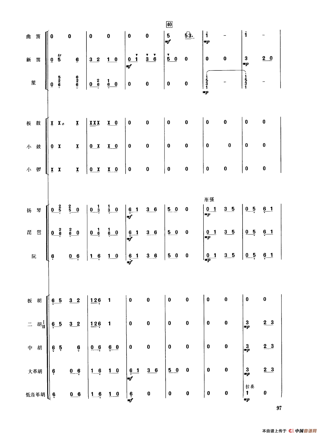 京调（民乐合奏总谱）