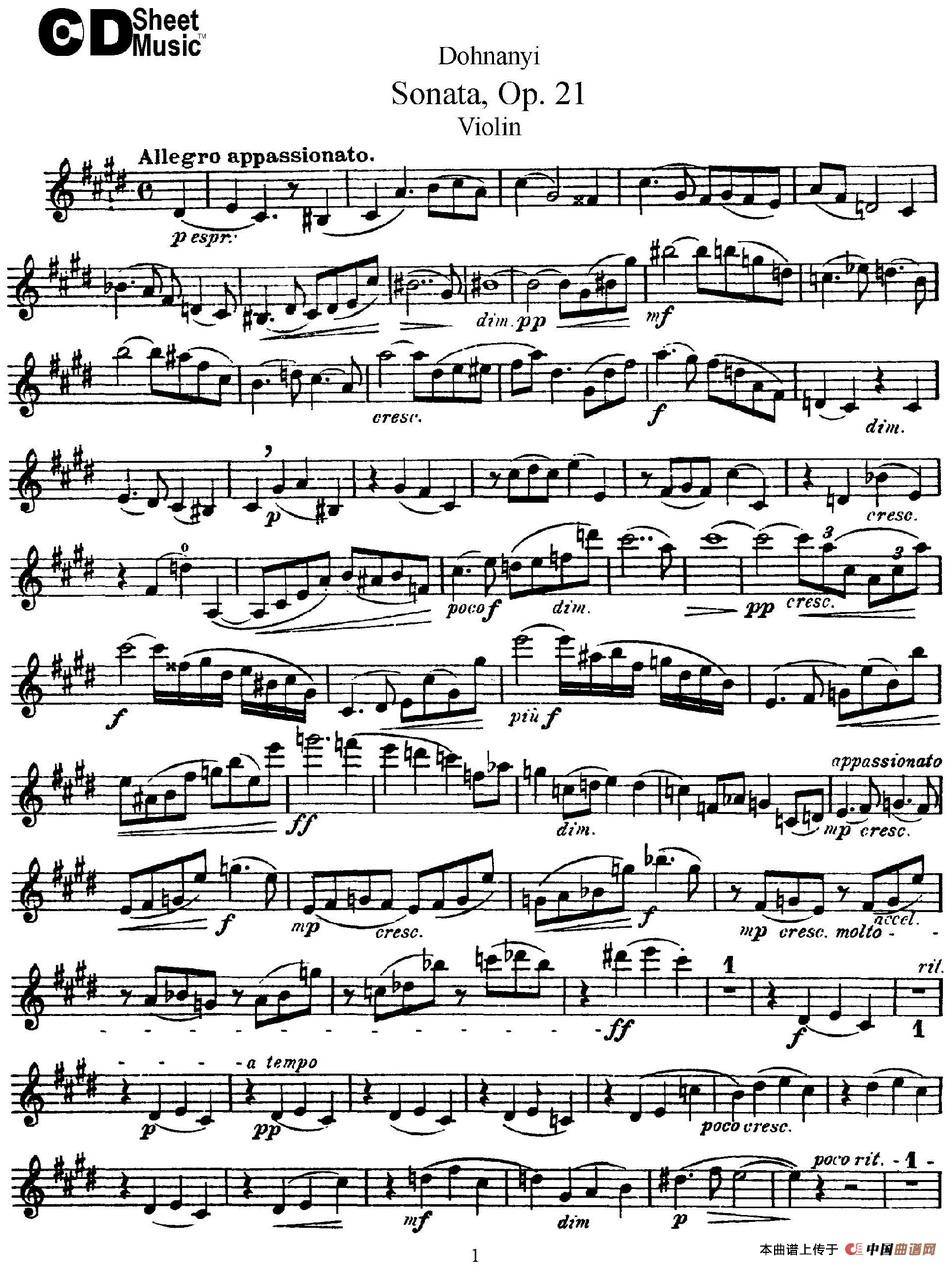 Dohnanyi Sonata Op.21