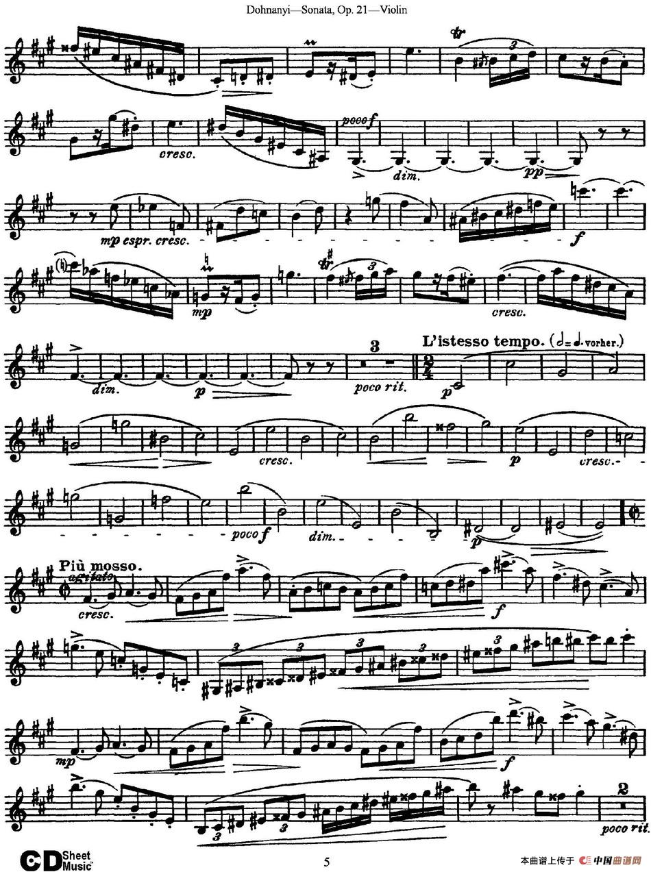 Dohnanyi Sonata Op.21