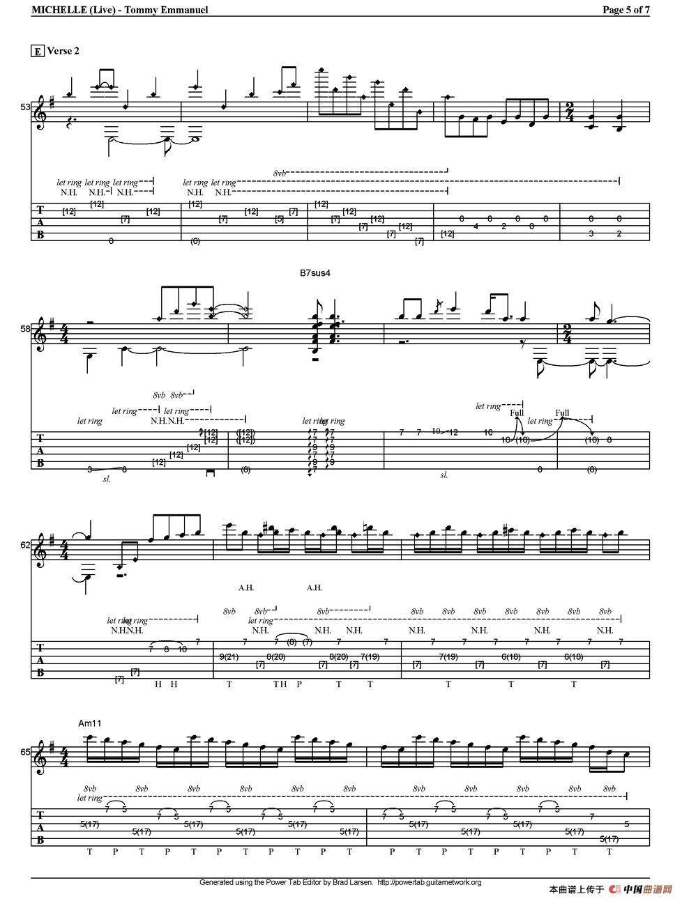 tommy emmanuel：michelle （live）（指弹吉他）