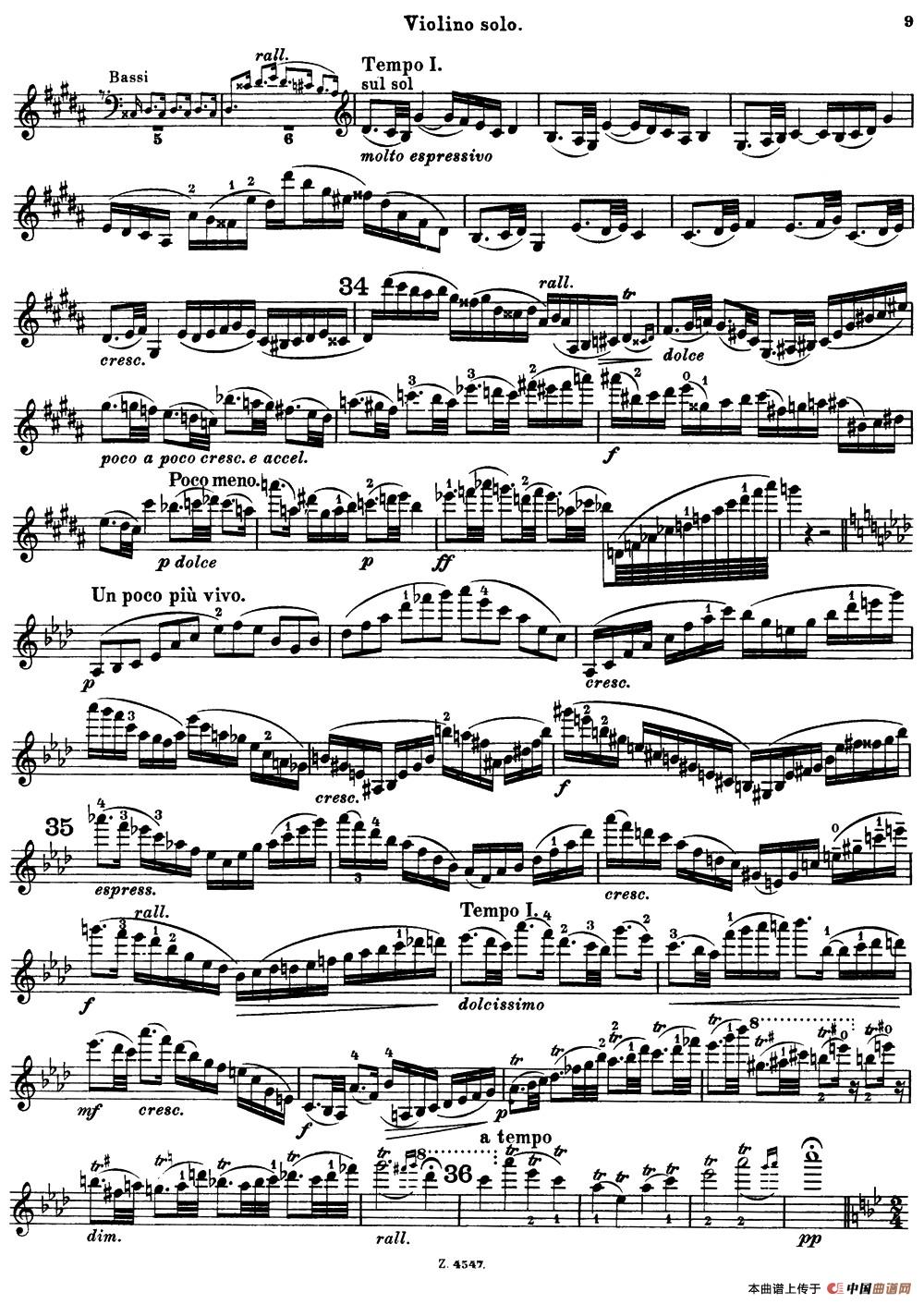 第3号小提琴协奏曲 Op.99（violin concerto no.3）