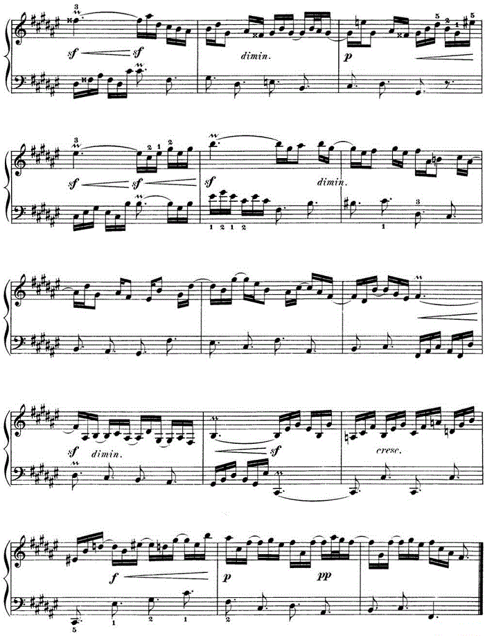 巴赫《平均律钢琴曲集·第一卷》之前奏曲（NO.13）