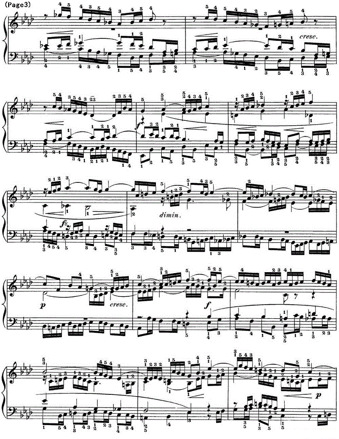巴赫《平均律钢琴曲集·第一卷》之赋格曲（NO.12）