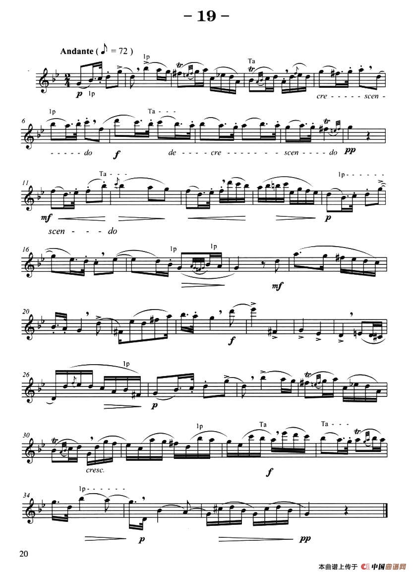 菲林萨克斯管练习曲（19）
