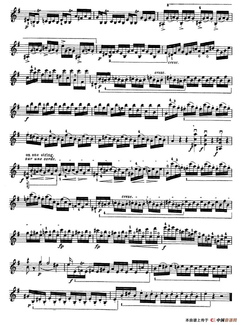 24首小提琴练习曲之4小提琴谱