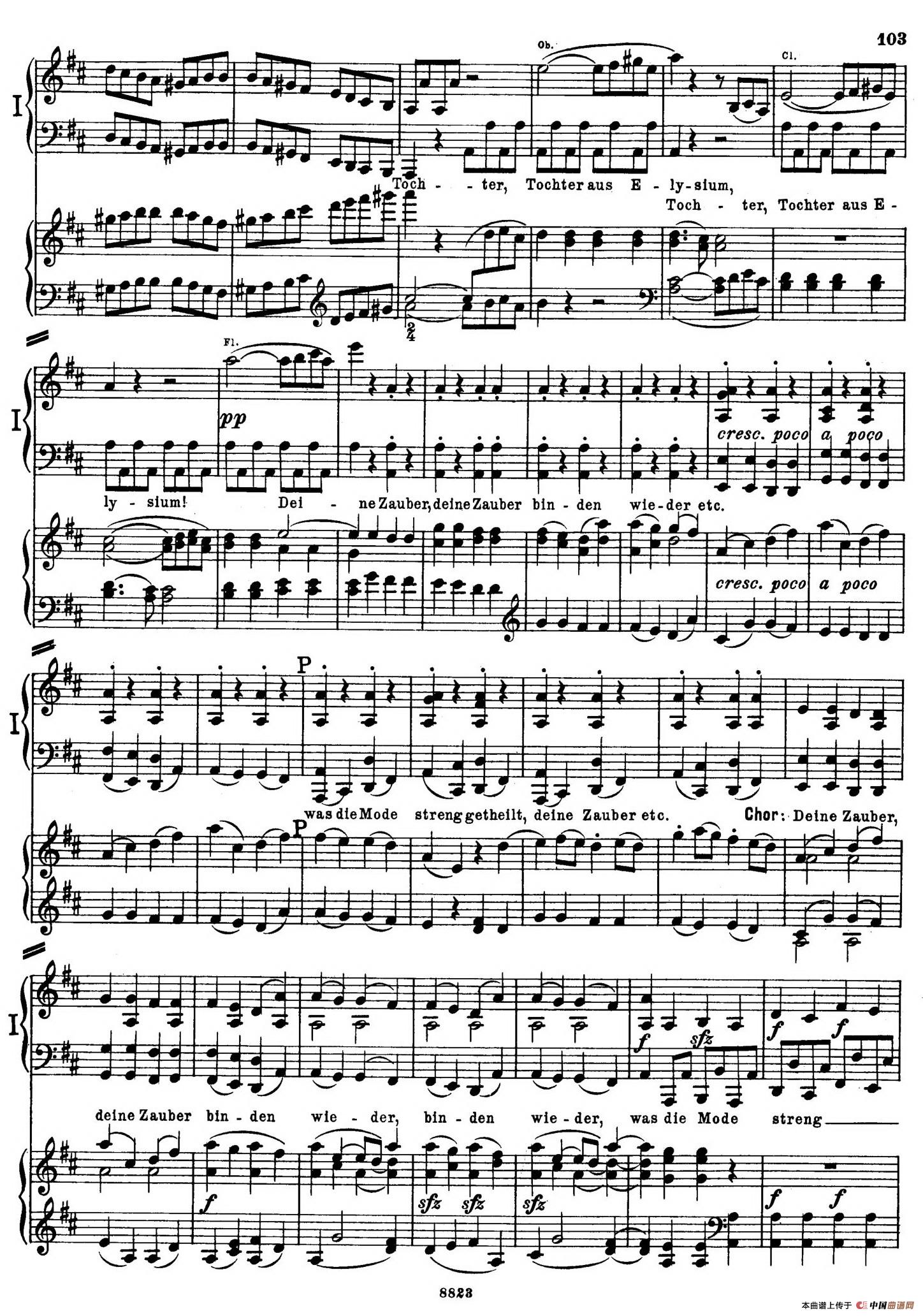 d小调第九交响曲 Op.125（双钢琴P103——109）