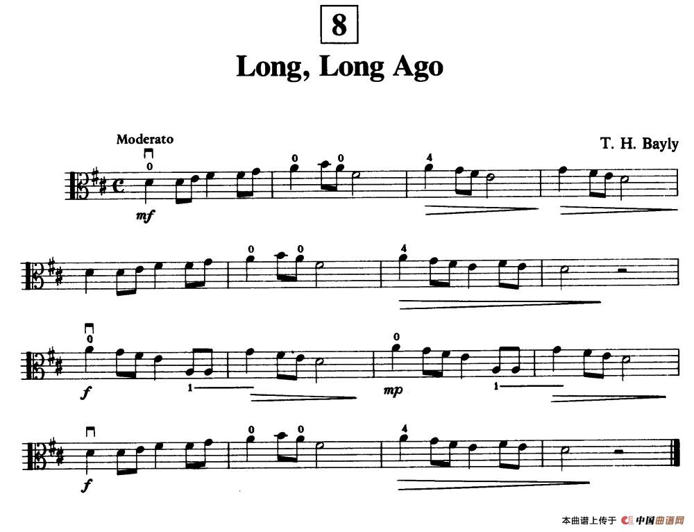 Long,Long Ago（中提琴）