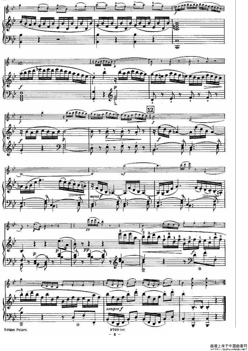 SONATE（奏鸣曲）小提琴谱