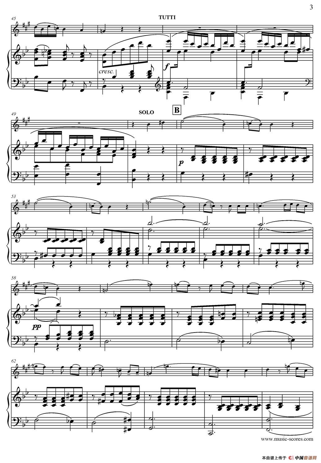 Mozart：Concerto KV495 No.4-2st（高音萨克斯+钢琴伴奏