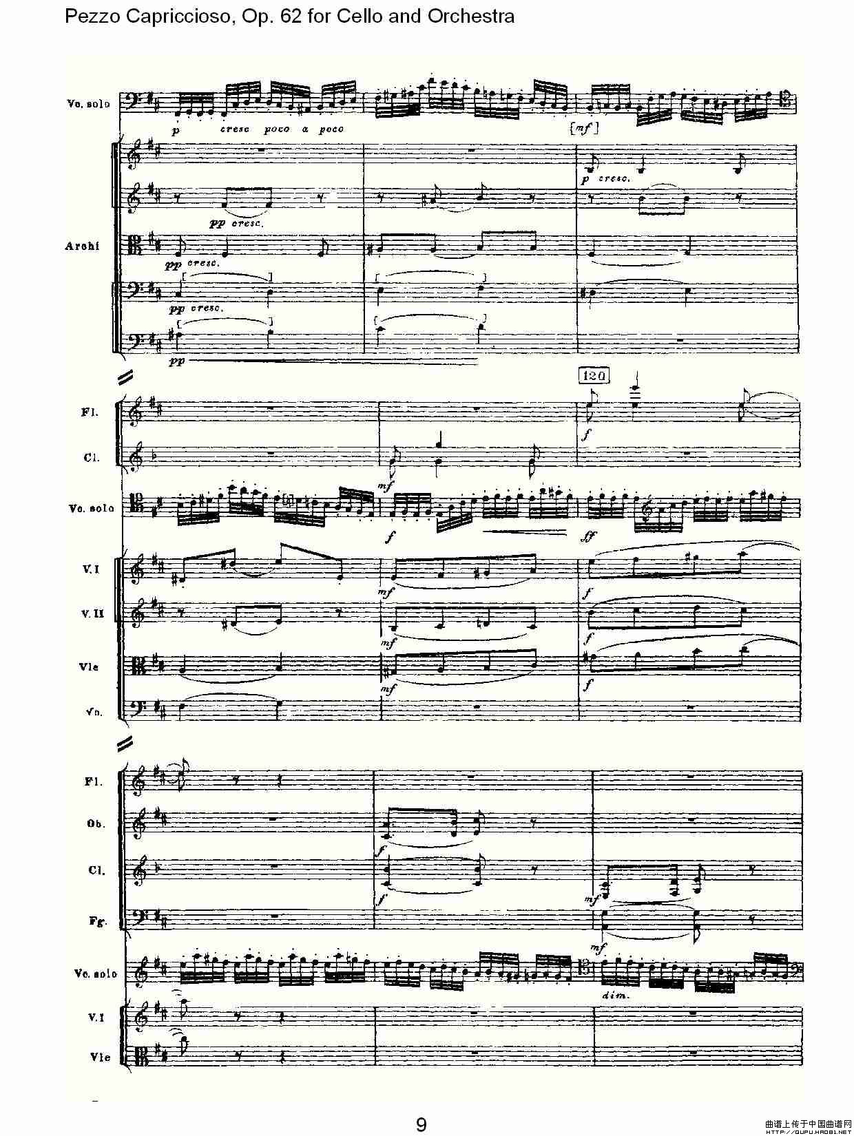 Pezzo Capriccioso, Op.62（大提琴与管弦乐）