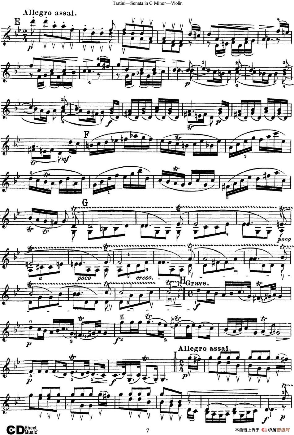Violin Sonata in G Minor（The Devils Trill）