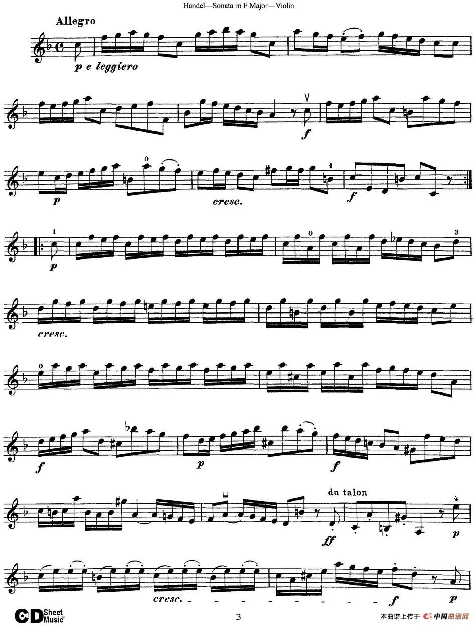 Violin Sonata No.3 in F major