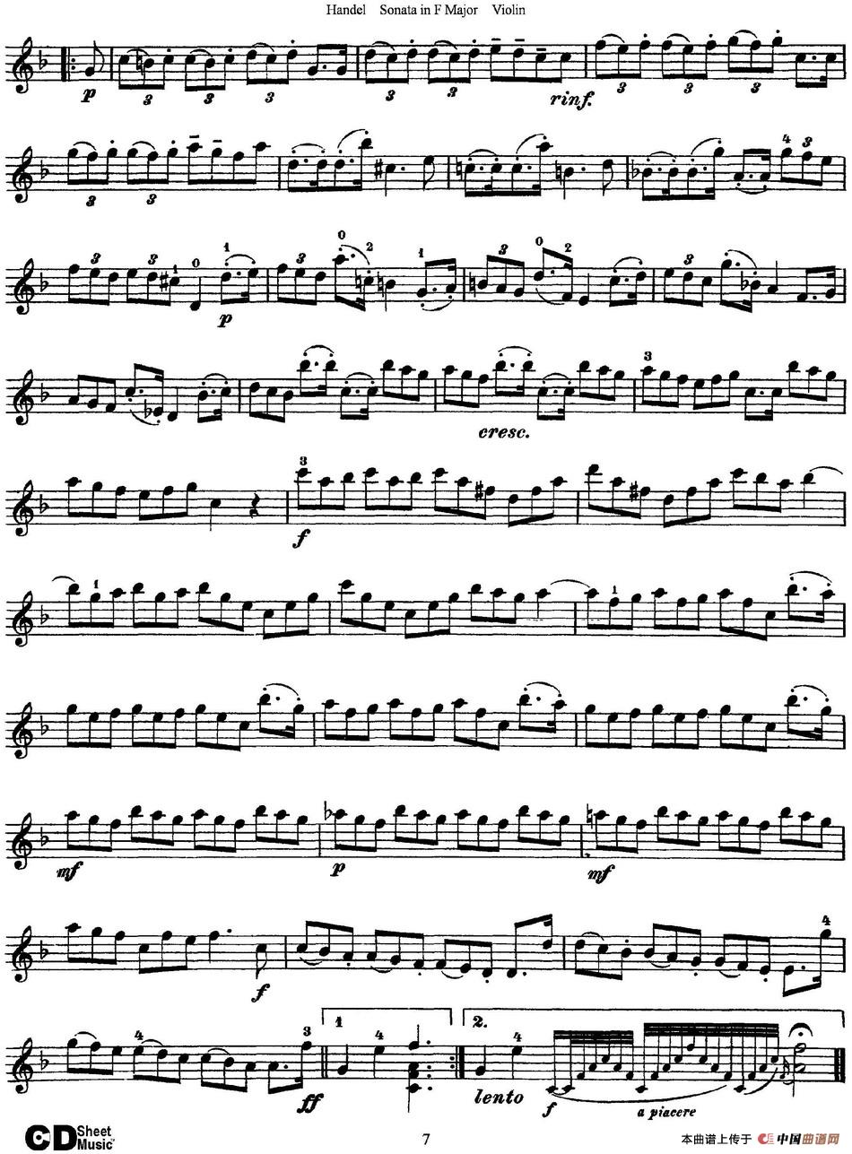 Violin Sonata No.3 in F major