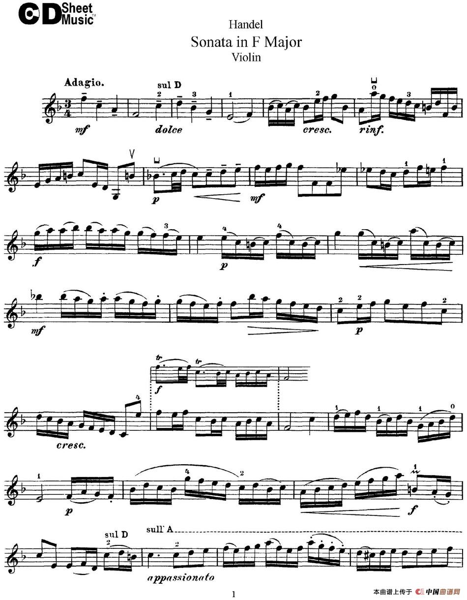 Violin Sonata No.3 in F major