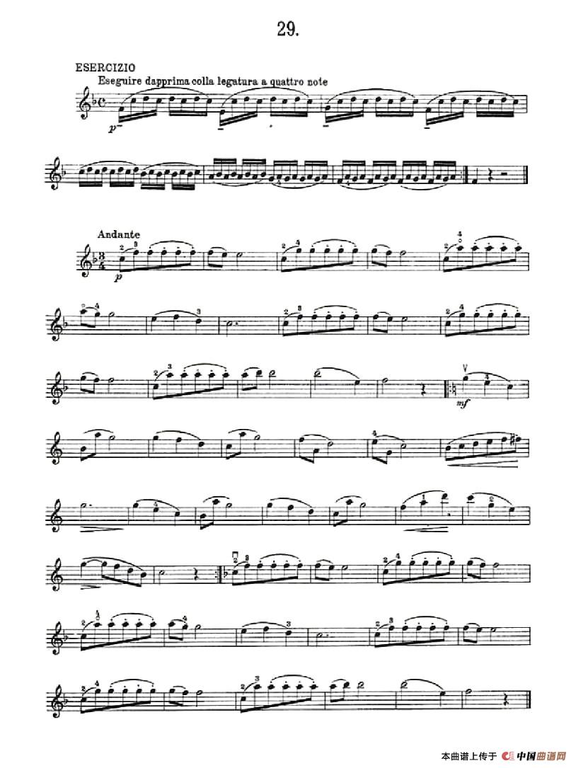 36 Studi Melodici E Facilissimi Op.48之21—30（36首容易旋