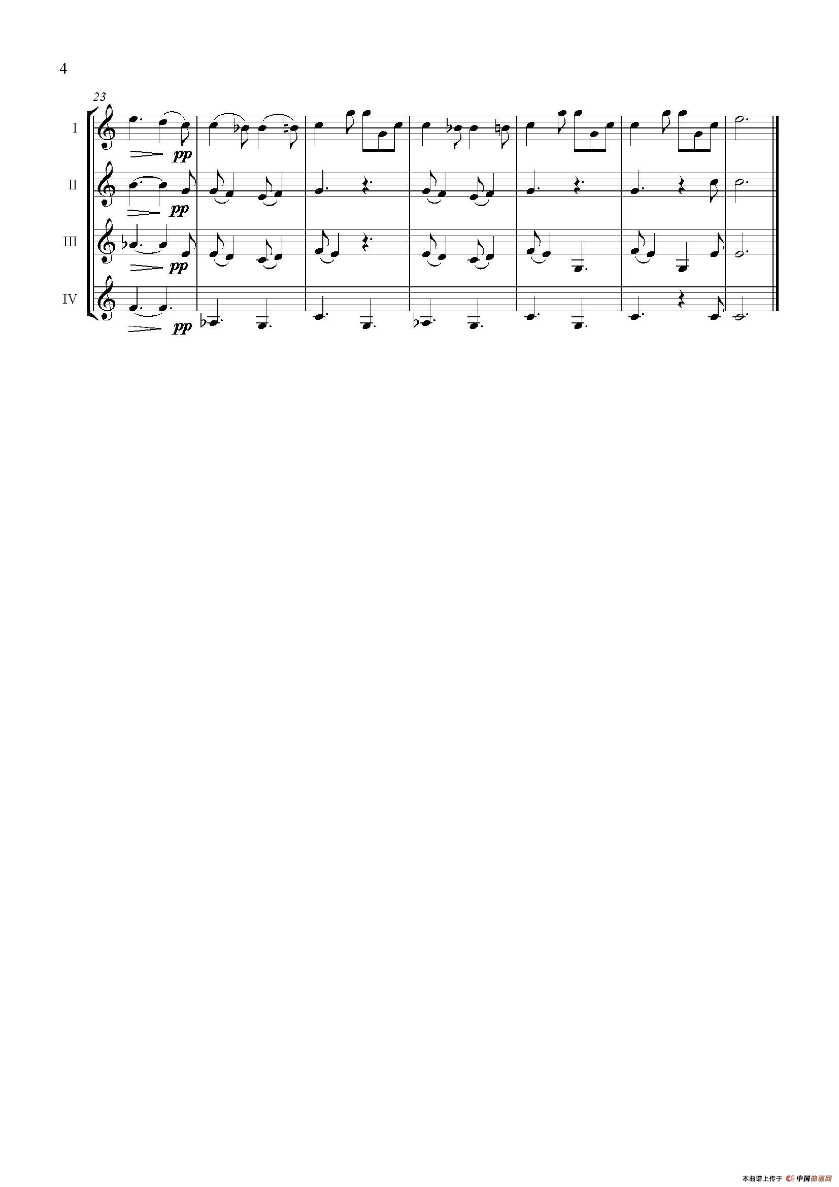 Dos Piezas de Alexander Scriabin（单簧管四重奏）