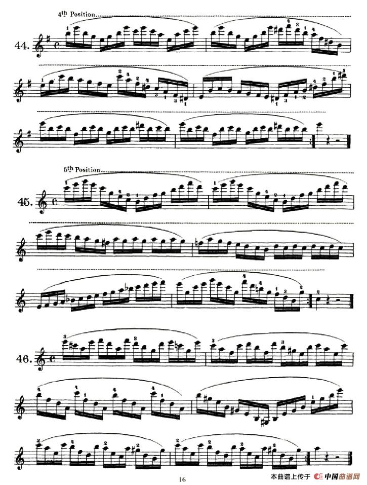 Op. 74（小提琴技巧练习35—46）小提琴谱
