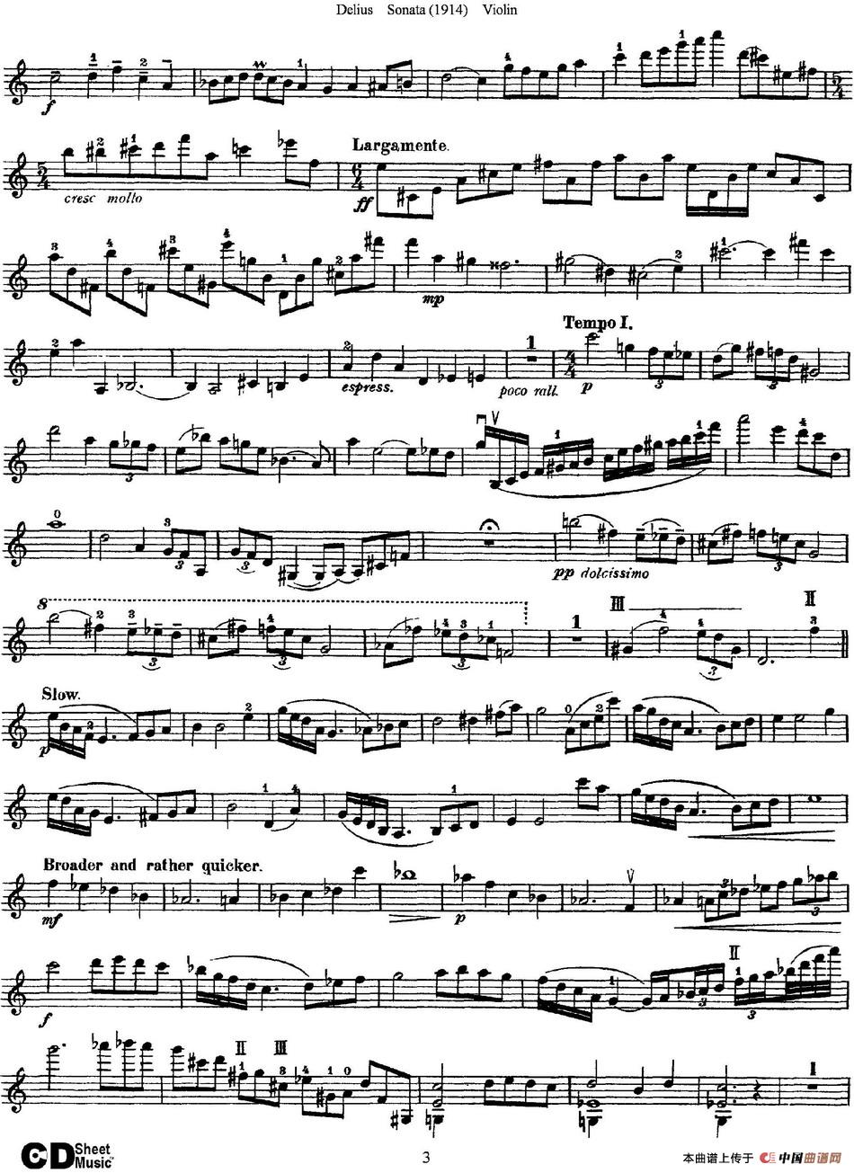 Delius Sonata