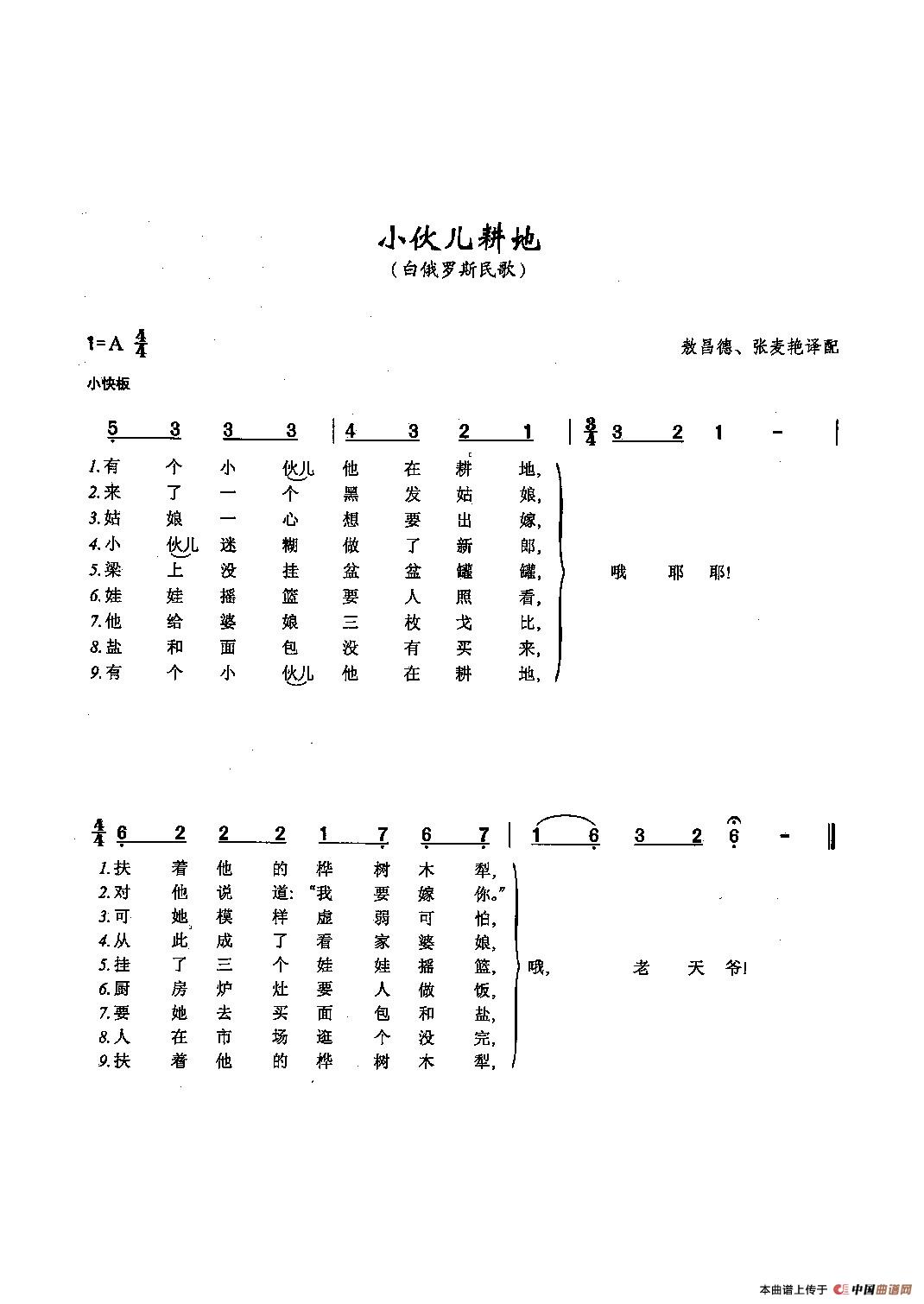 [俄]62小伙儿耕地