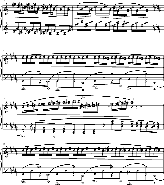 肖邦三度练习曲(op.25 no.6) 钢琴谱