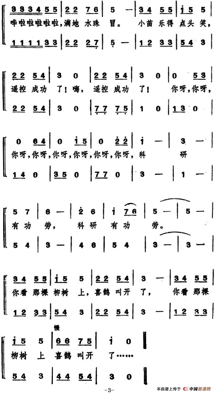 喜鹊叫了（女声二重唱）合唱谱