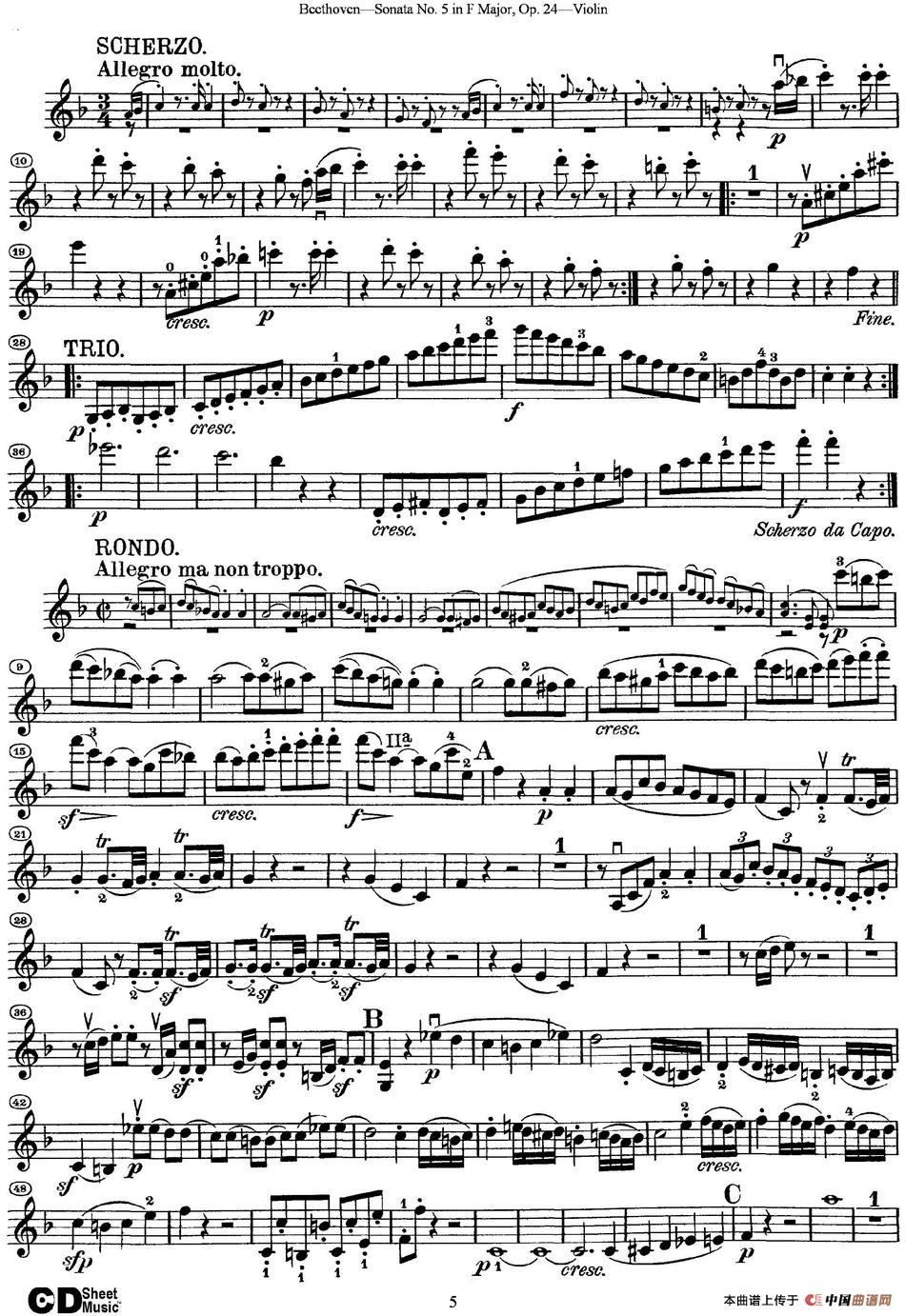 Violin Sonata No.5 in F Major Op.24_4