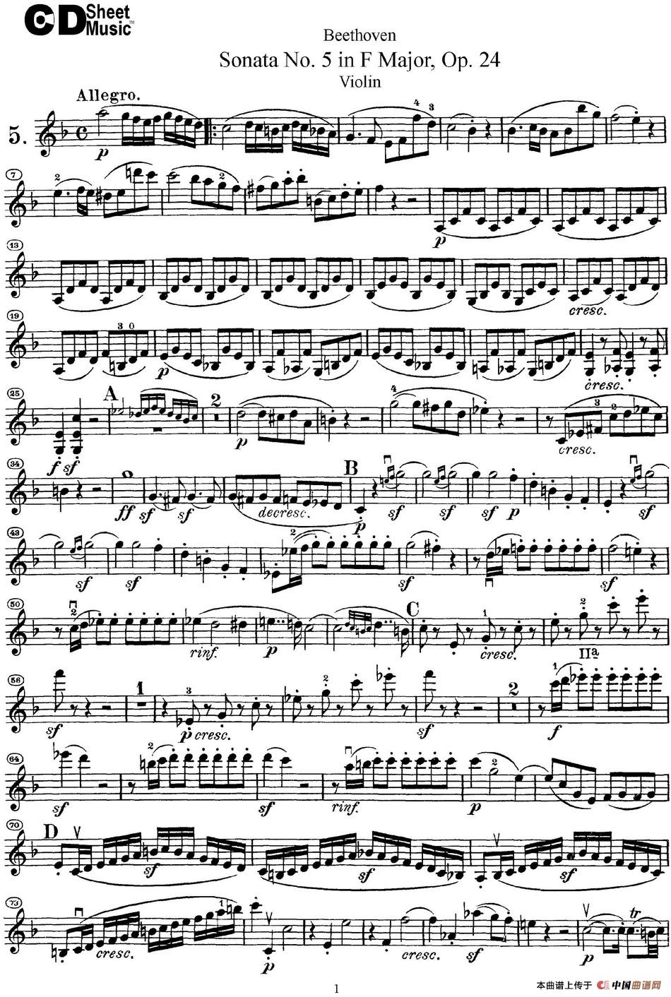 Violin Sonata No.5 in F Major Op.24_4
